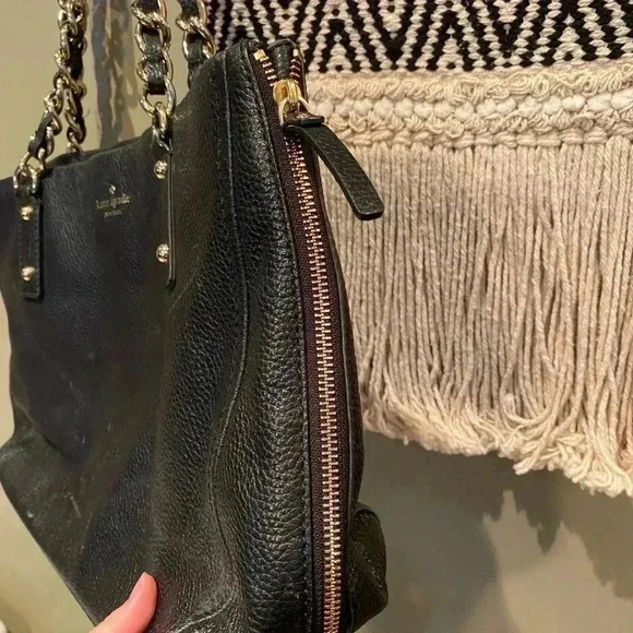 KATE SPADE LEATHER BLACK BAG PURSE - Picture 5 of 11